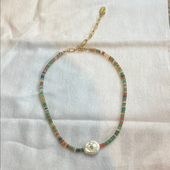 Lizzie Fortunato Colorful Beaded Necklace with Gold Clasp - Picture 1 of 4
